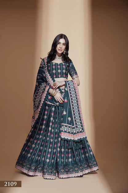 Latest Semi Stitched Lehenga Choli With Dupatta.