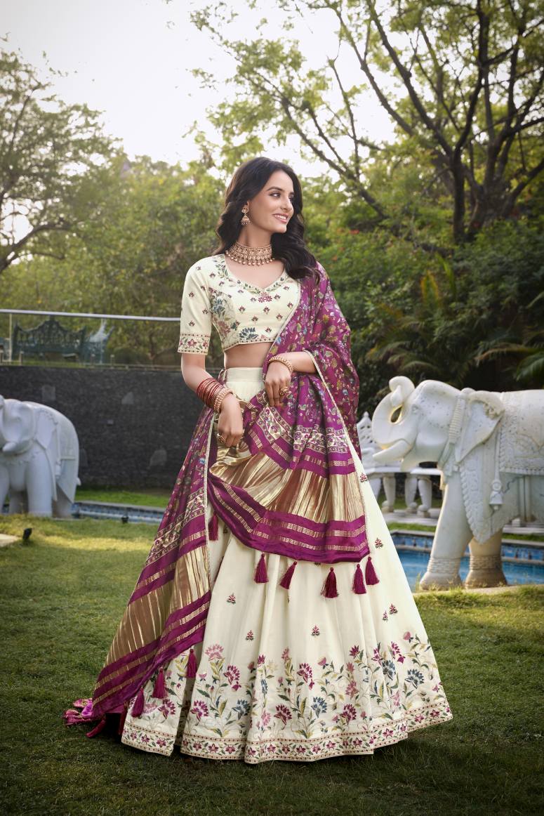 Latest Semi Stitched Lehenga Choli With Dupatta.