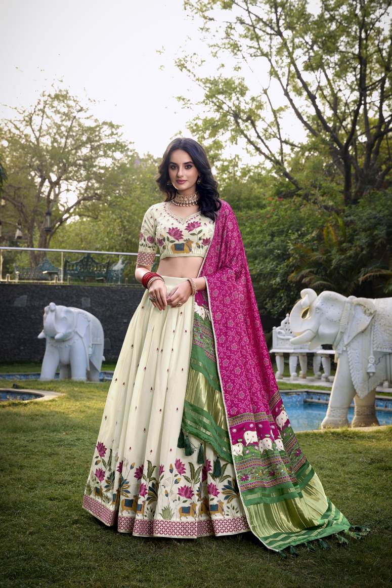 Latest Semi Stitched Lehenga Choli With Dupatta.