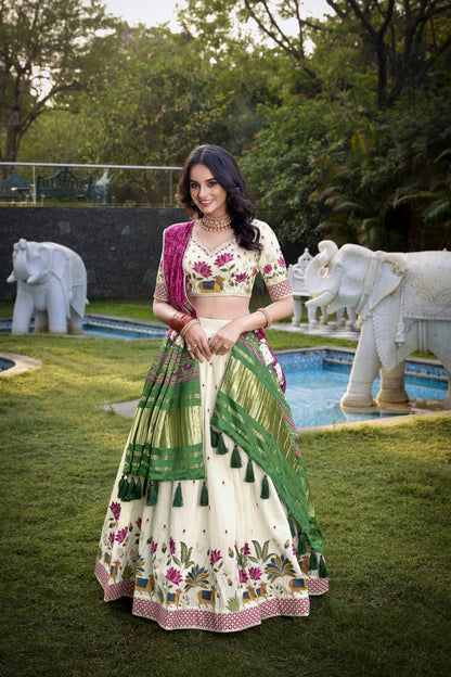 Latest Semi Stitched Lehenga Choli With Dupatta.