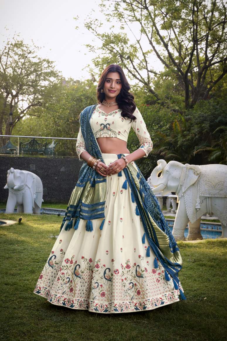 Latest Semi Stitched Lehenga Choli With Dupatta.