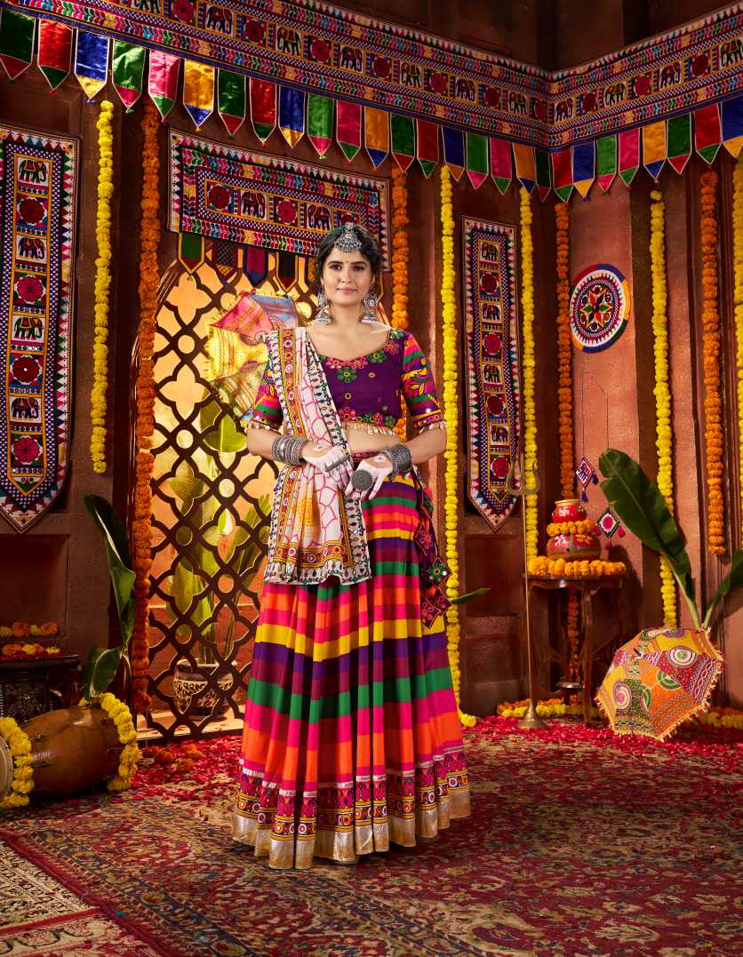 Latest Semi Stitched Lehenga Choli With Dupatta.