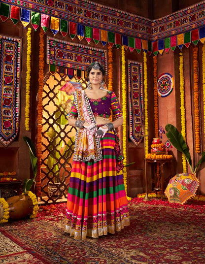 Latest Semi Stitched Lehenga Choli With Dupatta.