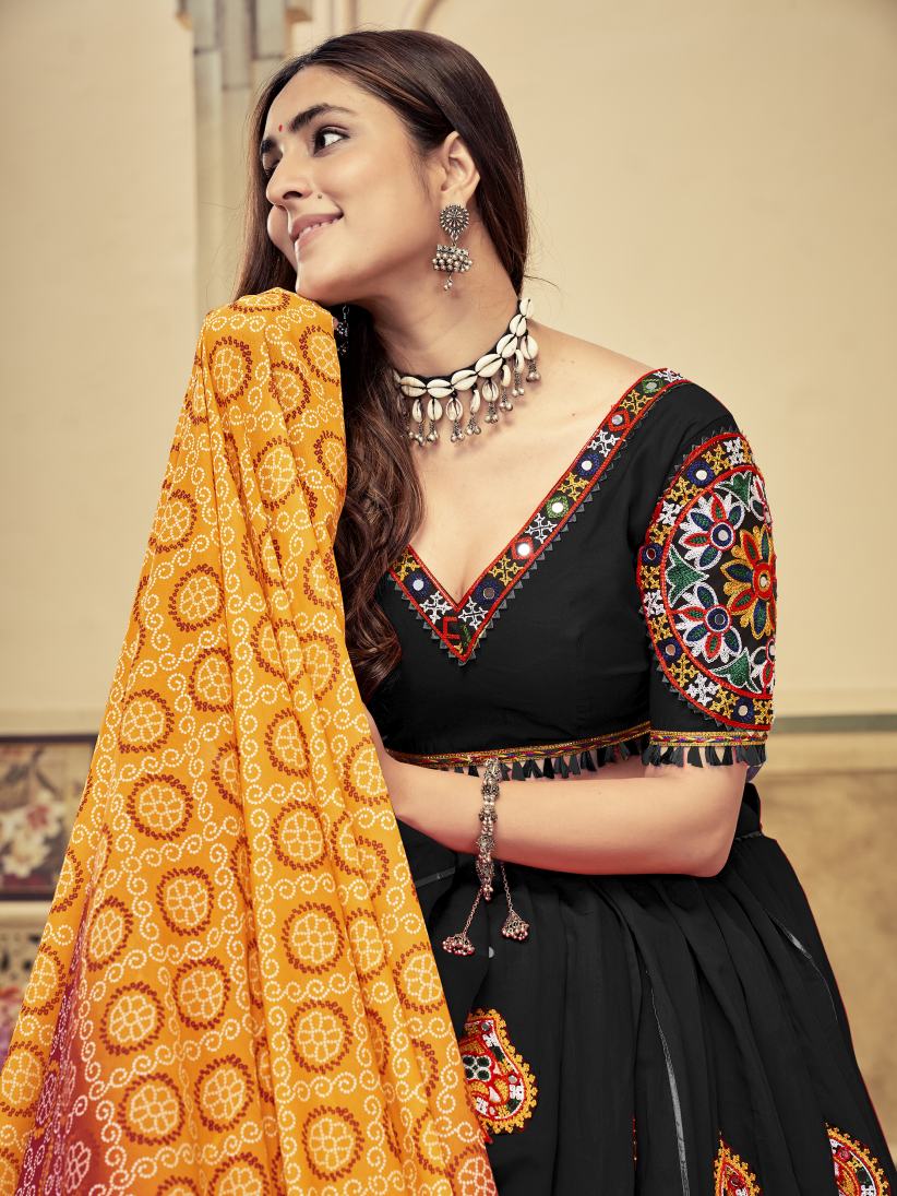 Latest Semi Stitched Lehenga Choli With Dupatta.