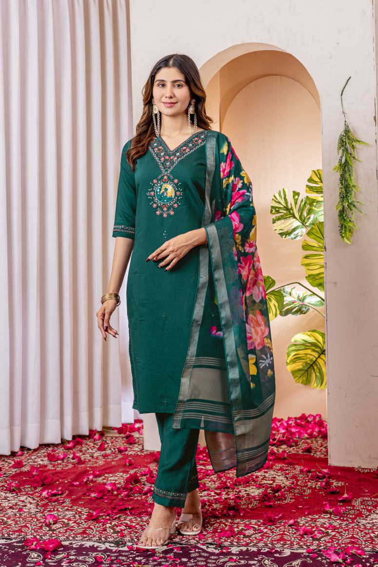 Latest ReadyMade Kurti Pant And Duppatta.