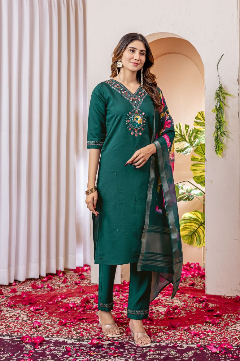 Latest ReadyMade Kurti Pant And Duppatta.