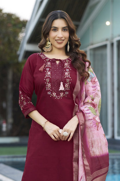 Latest ReadyMade Kurti Pant And Duppatta.