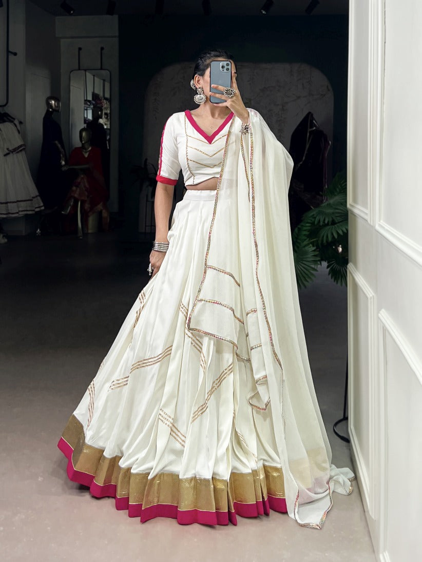 Latest Semi Stitched Lehenga Choli With Dupatta.