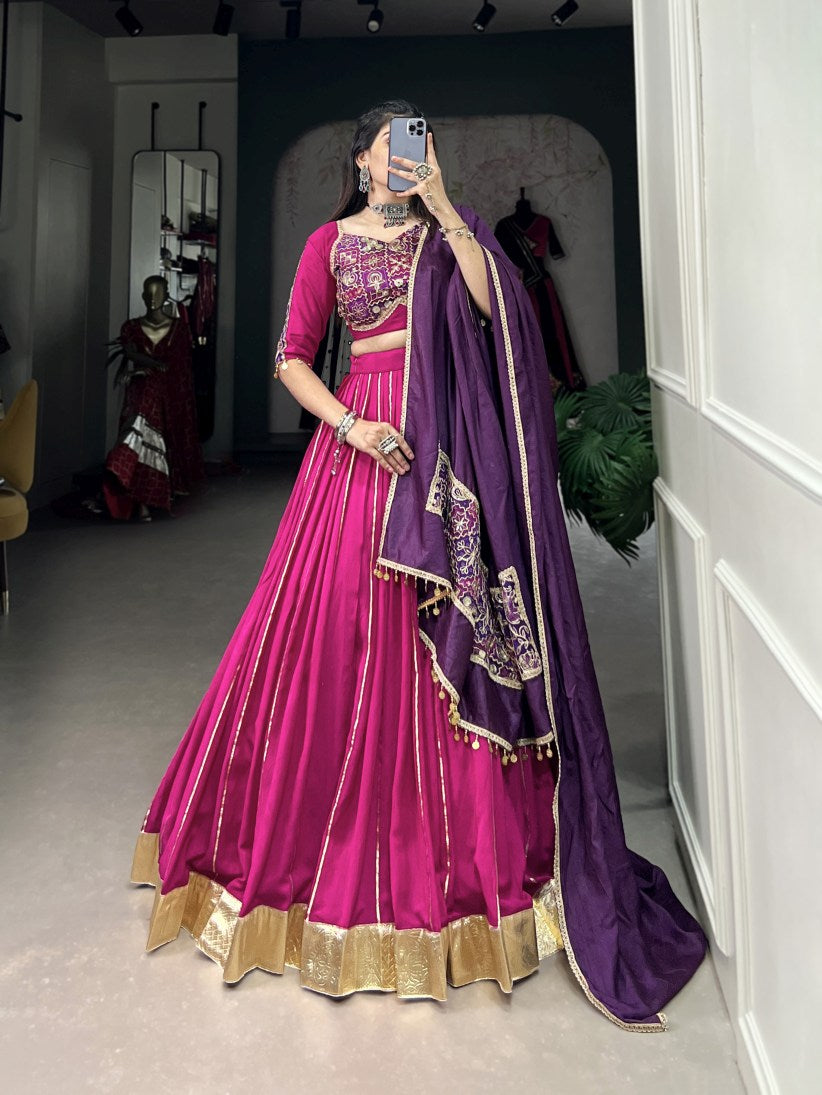 Latest Semi Stitched Lehenga Choli With Dupatta.