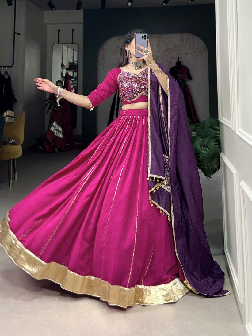 Latest Semi Stitched Lehenga Choli With Dupatta.