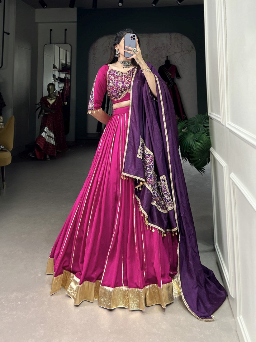 Latest Semi Stitched Lehenga Choli With Dupatta.