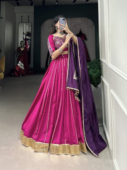 Latest Semi Stitched Lehenga Choli With Dupatta.