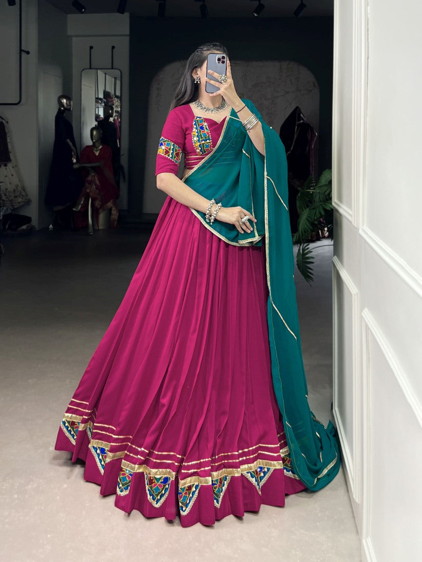 Latest Semi Stitched Lehenga Choli With Dupatta.