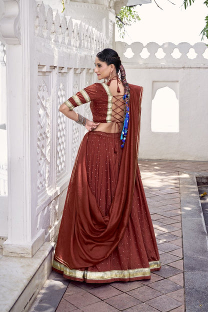 Latest Semi Stitched Lehenga Choli With Dupatta.