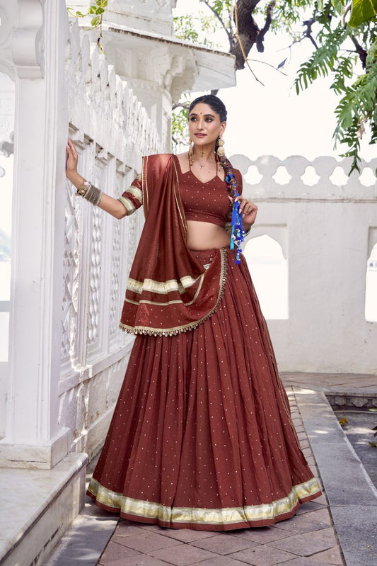 Latest Semi Stitched Lehenga Choli With Dupatta.