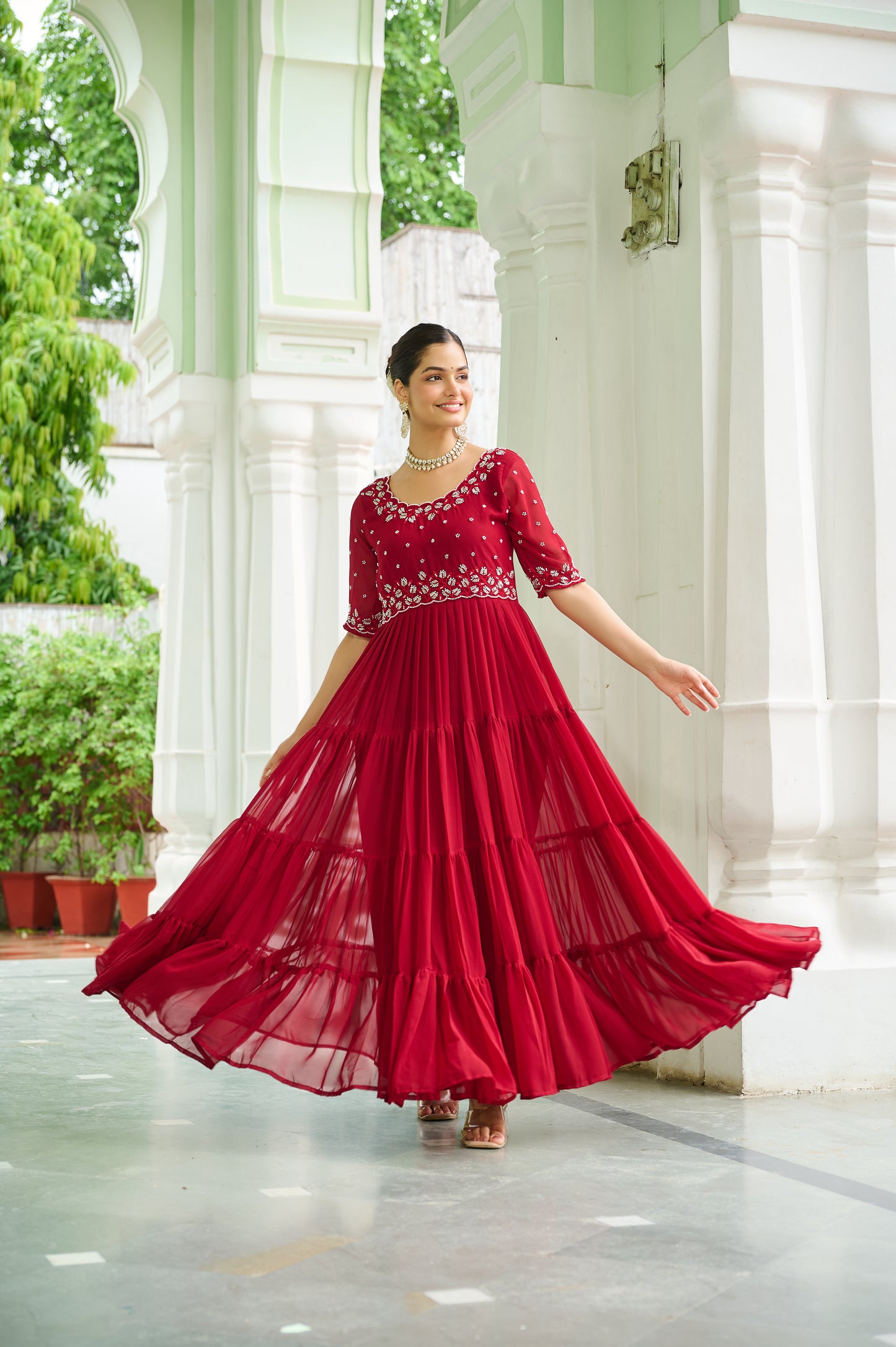 Latest ReadyMade Gowns With Duppatta.