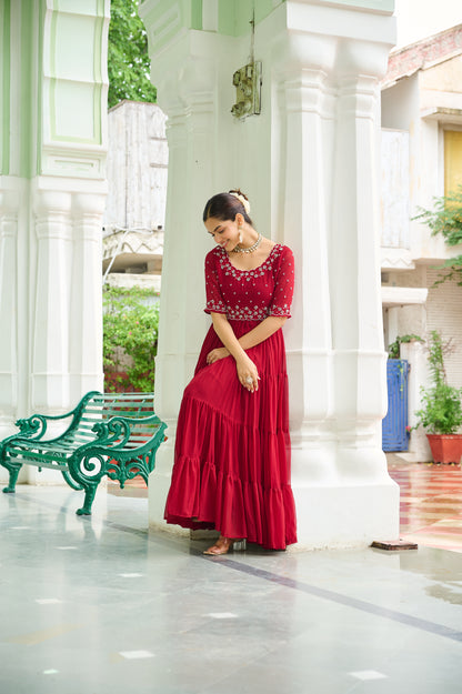 Latest ReadyMade Gowns With Duppatta.