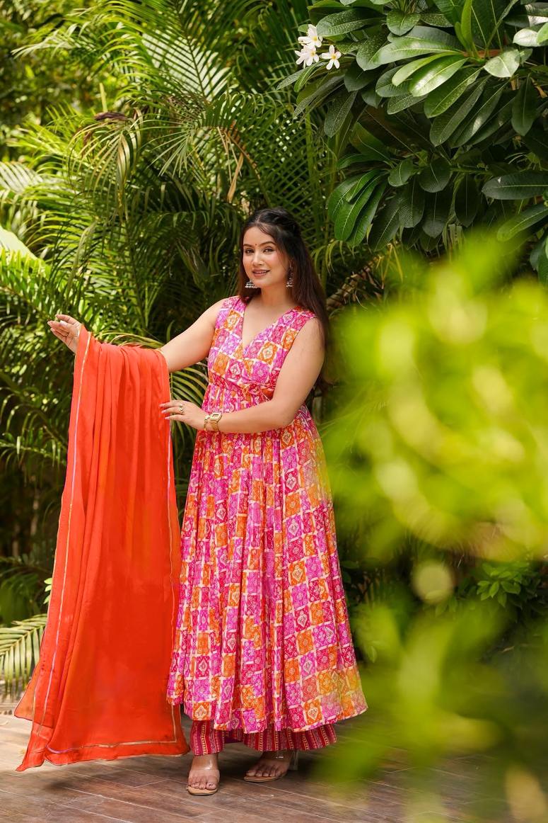 Latest ReadyMade Gowns With Duppatta.