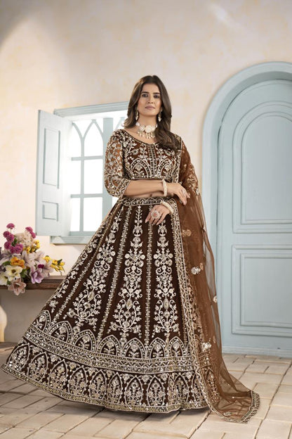 Latest Semi Stitched Lehenga Choli With Dupatta.