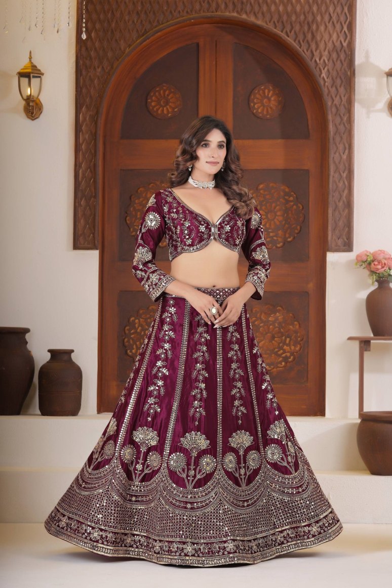 Latest Semi Stitched Lehenga Choli With Dupatta.