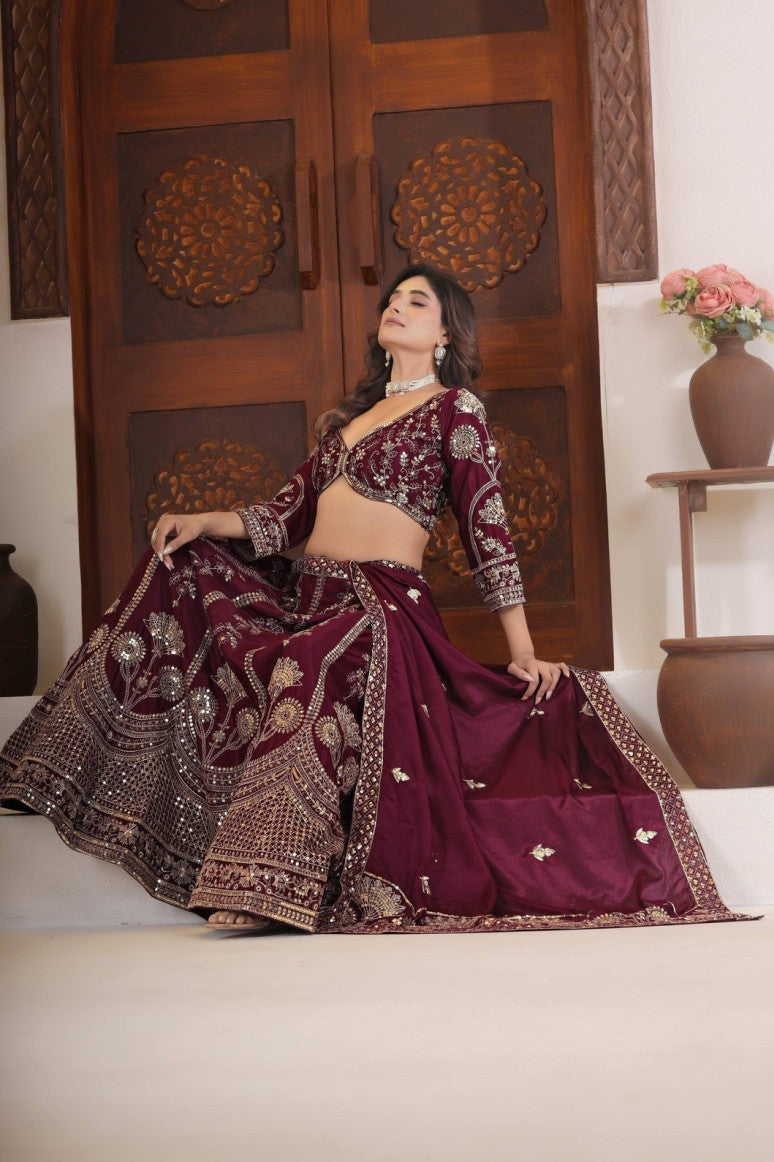 Latest Semi Stitched Lehenga Choli With Dupatta.