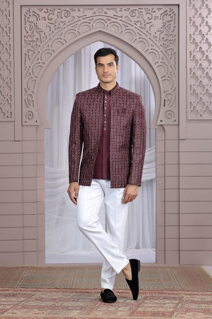 Traditional Men's Classic Jodhpuri Suit