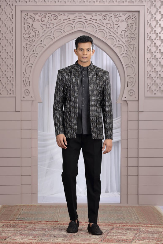 Traditional Men's Classic Jodhpuri Suit