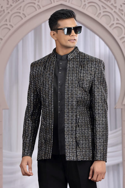 Traditional Men's Classic Jodhpuri Suit