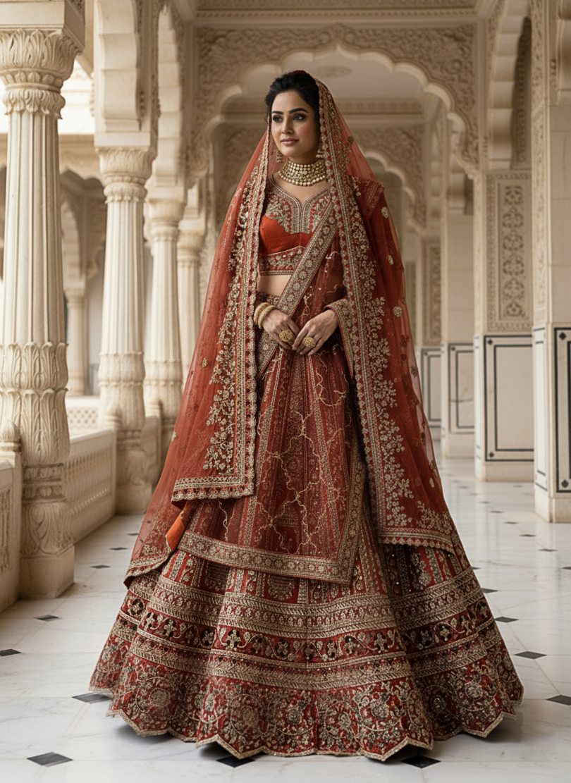 Latest Semi Stitched Lehenga Choli With Dupatta.