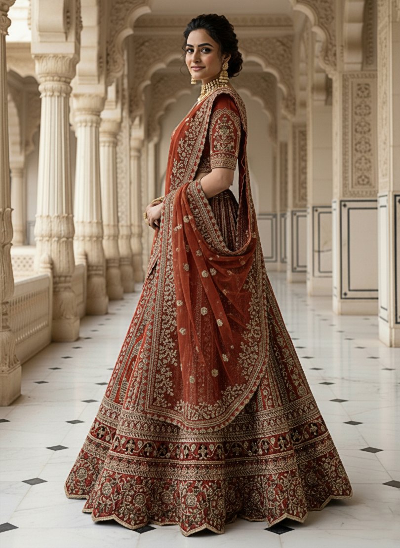 Latest Semi Stitched Lehenga Choli With Dupatta.