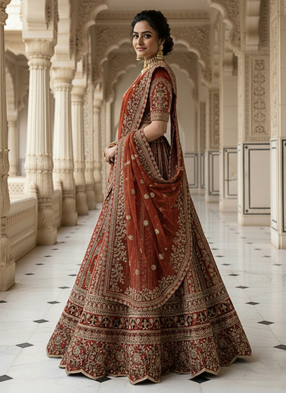 Latest Semi Stitched Lehenga Choli With Dupatta.