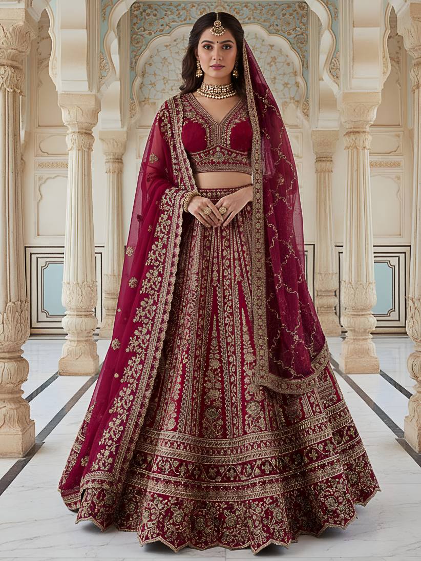 Latest Semi Stitched Lehenga Choli With Dupatta.