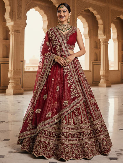 Latest Semi Stitched Lehenga Choli With Dupatta.