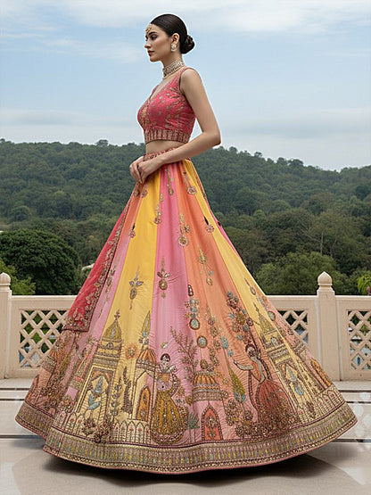 Latest Semi Stitched Lehenga Choli With Dupatta.