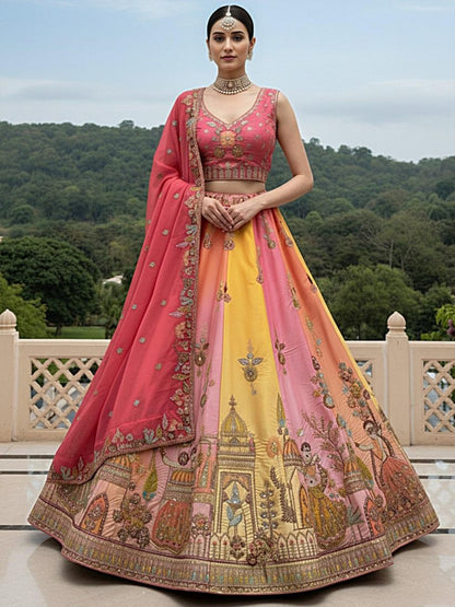 Latest Semi Stitched Lehenga Choli With Dupatta.