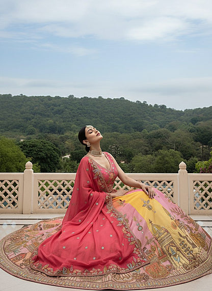 Latest Semi Stitched Lehenga Choli With Dupatta.