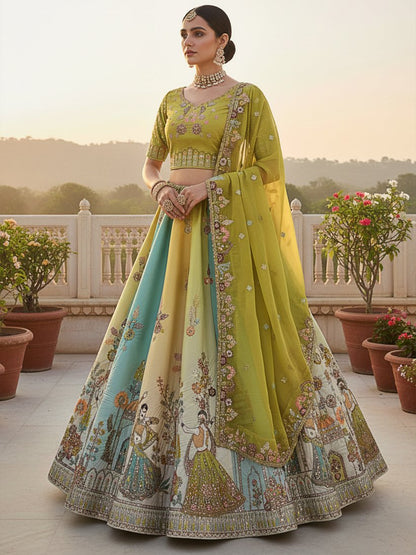 Latest Semi Stitched Lehenga Choli With Dupatta.