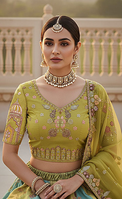 Latest Semi Stitched Lehenga Choli With Dupatta.