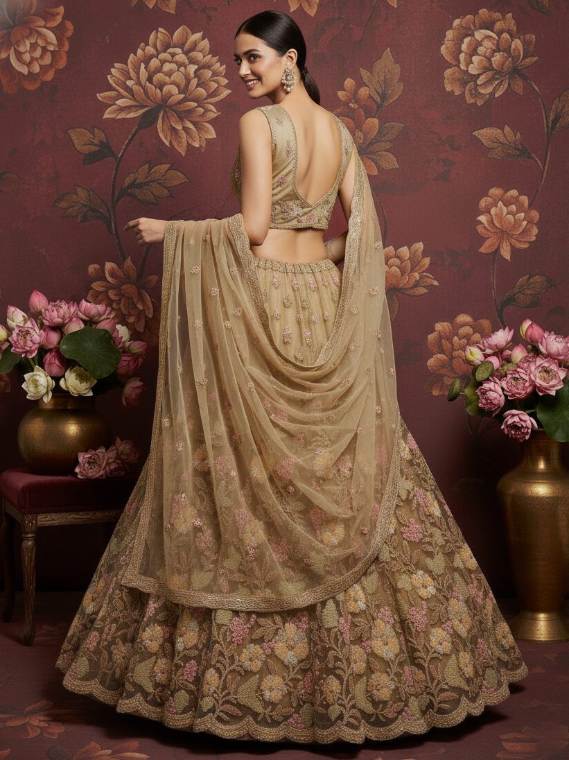 Latest Semi Stitched Lehenga Choli With Dupatta.