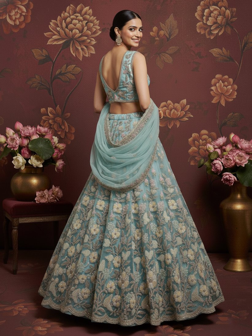 Latest Semi Stitched Lehenga Choli With Dupatta.