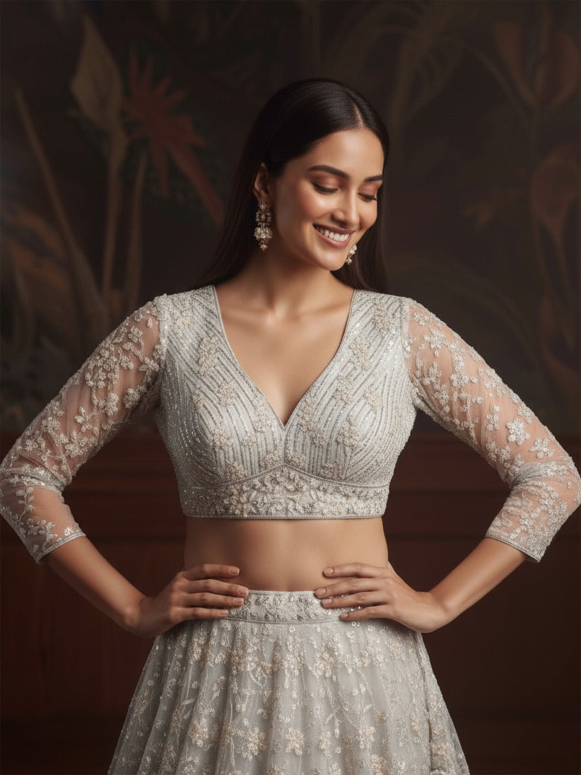 Latest Semi Stitched Lehenga Choli With Dupatta.