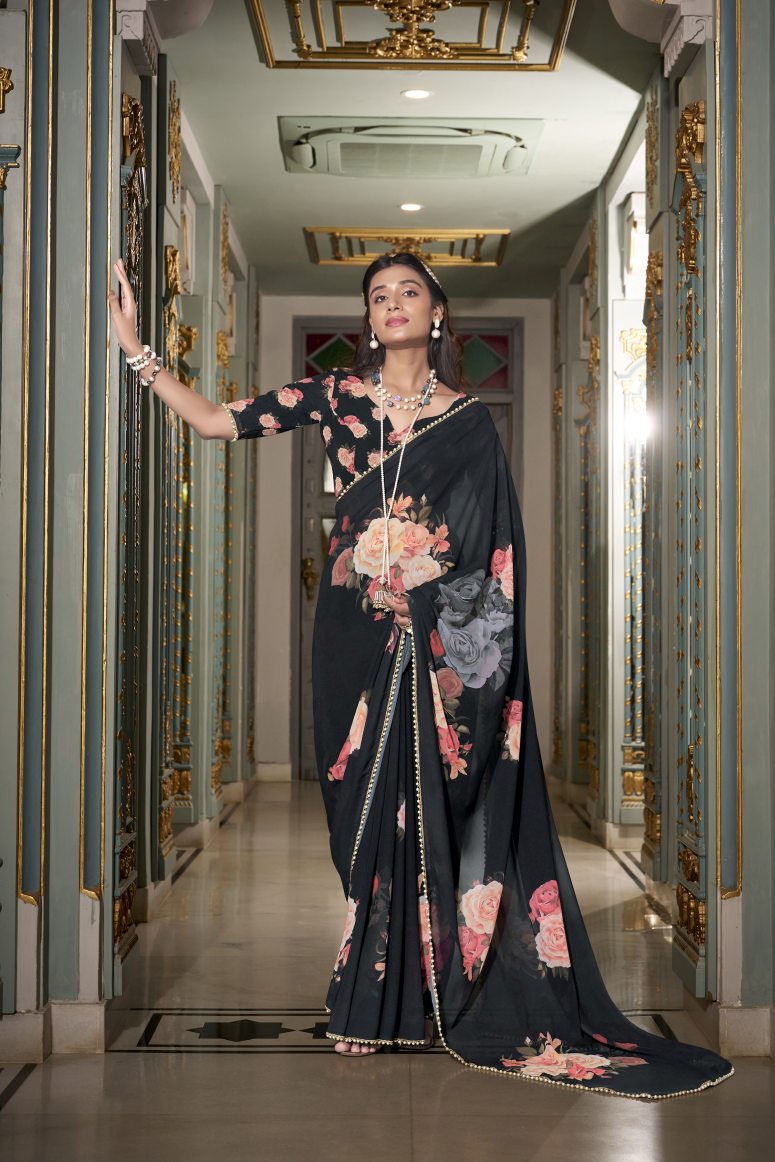 Georgette Silk Saree.