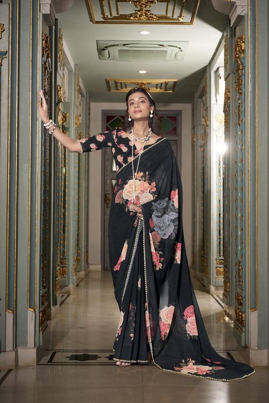 Georgette Silk Saree.