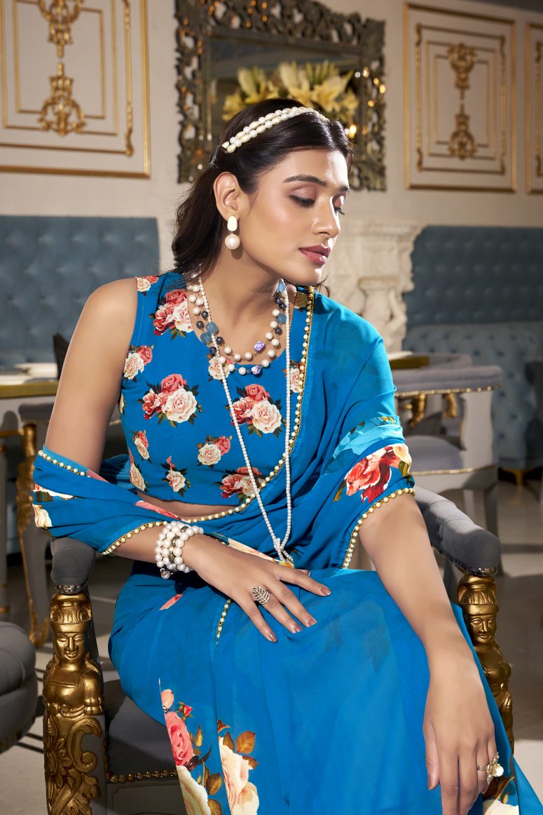 Georgette Silk Saree.