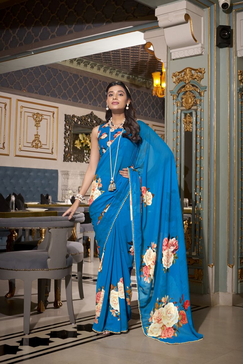 Georgette Silk Saree.