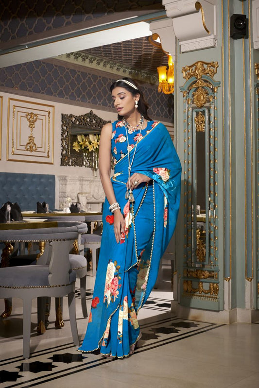 Georgette Silk Saree.