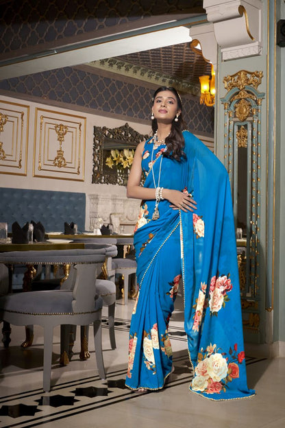 Georgette Silk Saree.