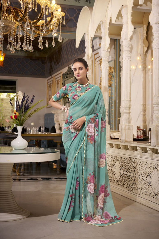 Georgette Silk Saree.