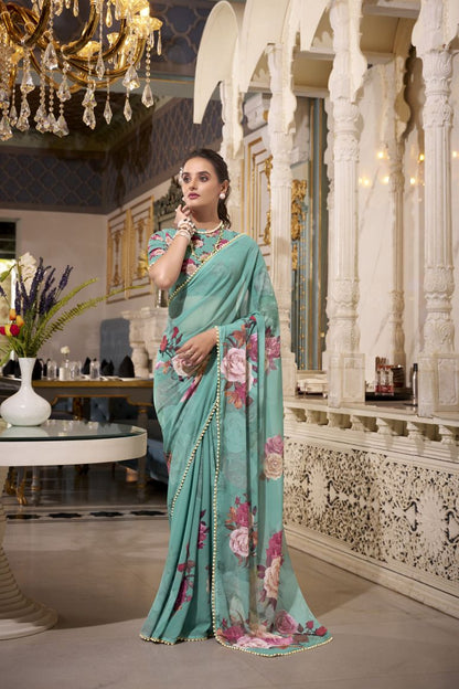 Georgette Silk Saree.