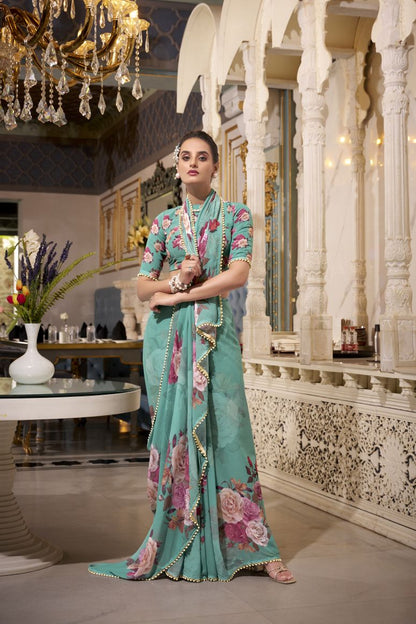 Georgette Silk Saree.